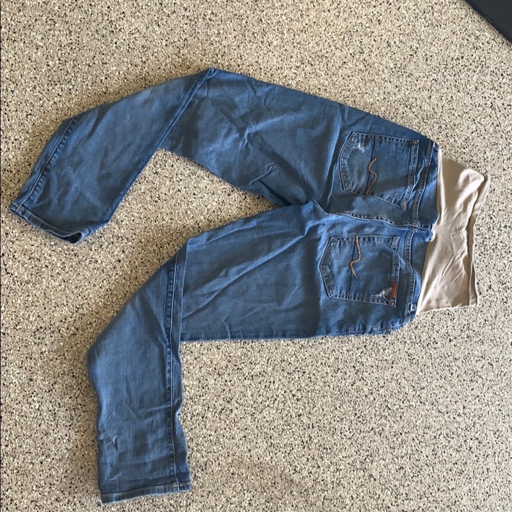Maternity thankful for all mankind seven size 30